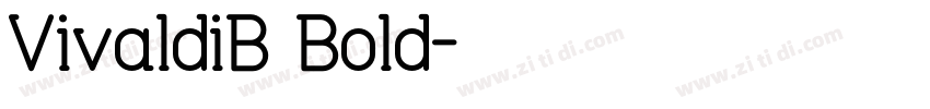 VivaldiB Bold字体转换